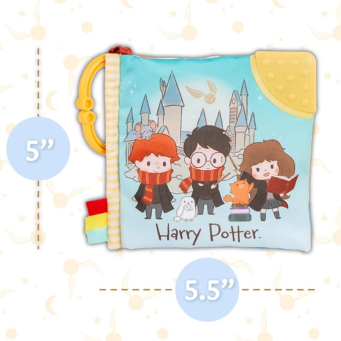 Kids Preferred Harry Potter Soft Book with Toy, Teether, and Crinkle, 5 Inches