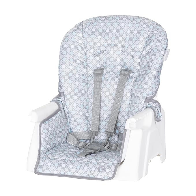 Baby Trend Adapt SpaceSaving Booster High Chair, Pebblestone Aqua