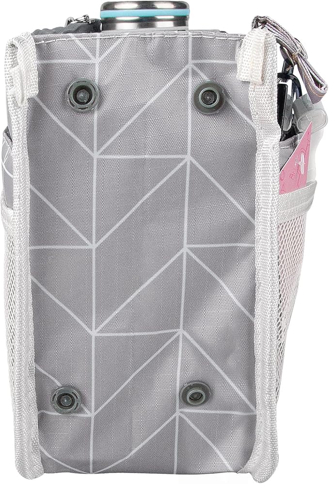 Vercord Updated Purse Handbag Organizer Insert Liner Bag in Bag 13 Pockets Lighr Grey Large