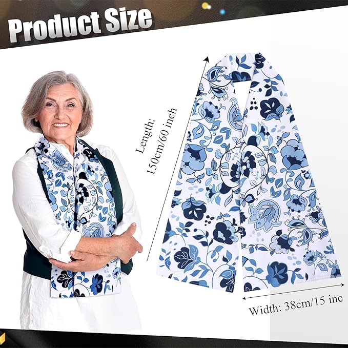 Tarpop Adult Bib Scarf Washable and Reusable Dining Clothing Protector Adult Bib for Elderly Senior Citizens Men Women Eating