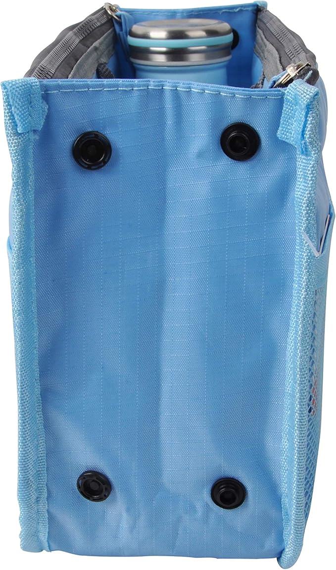 Vercord Updated Purse Handbag Organizer Insert Liner Bag in Bag 13 Pockets Sky Blue Medium