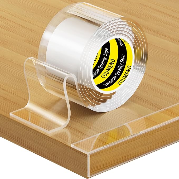 COUMENO Clear Edge Protector,Safe Corner Protector, Anti-Sharp Edge Protector, for Furniture, Drawers, Tables, Cabinets1.6inX16.4FT