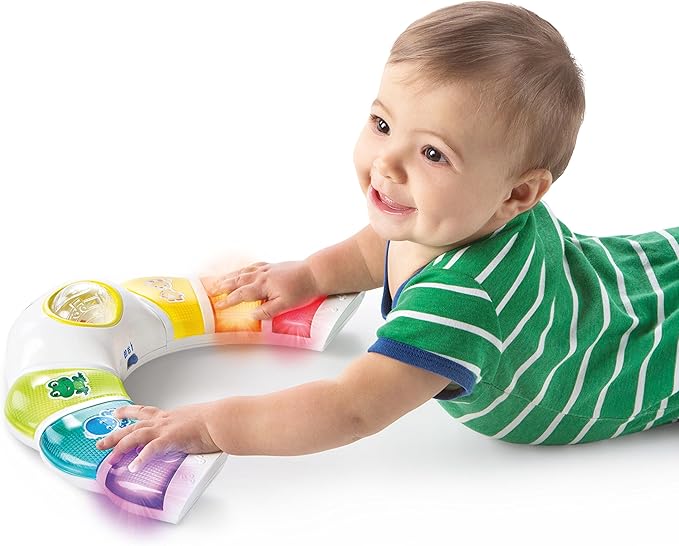Baby Einstein Glow & Discover Light Bar Musical Toy, Activity Station, Sitting Up and Tummy Time Toy, Color and Animal Learning Toy, Infant Ages 3 Months+
