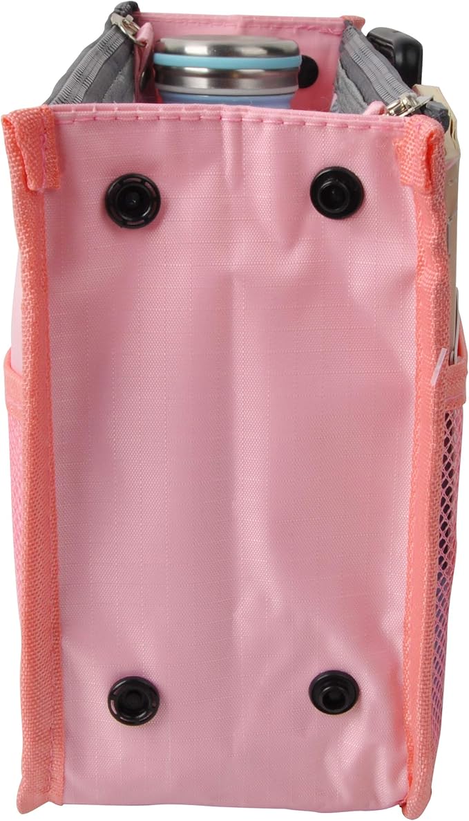 Vercord Updated Purse Handbag Organizer Insert Liner Bag in Bag 13 Pockets Pink Medium