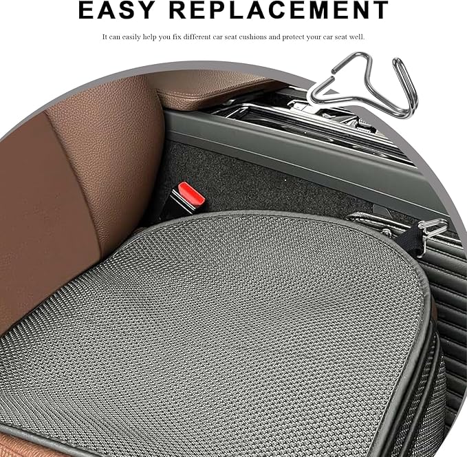 20 PCS Car Seat Cover Hooks, Metal Seat Pad Fixing Hanger Headrest Cover Locking Clip, Multi-Function Fixing Hook Cushion Pad Installation Replacement for Vehicle Seats