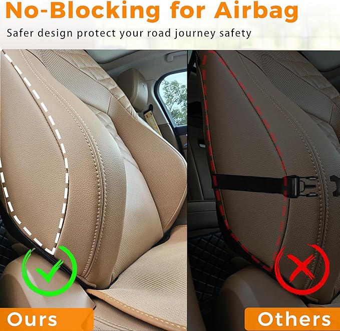 Haoxiang A-P Backseat Car Organizer with Tray, 9 Storage Pockets Back Seat Protector with Foldable Tablet Holder, Waterproof Back of Seat Kick Mats for Kids Adult, Travel Accessories 2 Pack, Gray