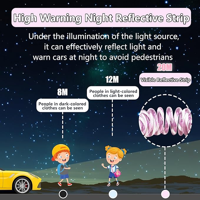Anti Lost Wrist Link,Toddler Harness Walking Leash with Induction Lock,Reflective Child Wrist Leashes for Baby,6.56ft Kids Leash for Supermarket Mall Airport Amusement Park Zoo Travel（Pink）