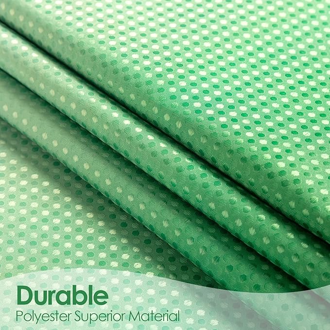 MitoVilla Emerald Green Waffle Fabric Shower Curtain, Dark Green Waffle Weave Textured Shower Curtains for Luxury Bathroom Decor, Modern Weighted Bathroom Shower Curtain, 72 x 72