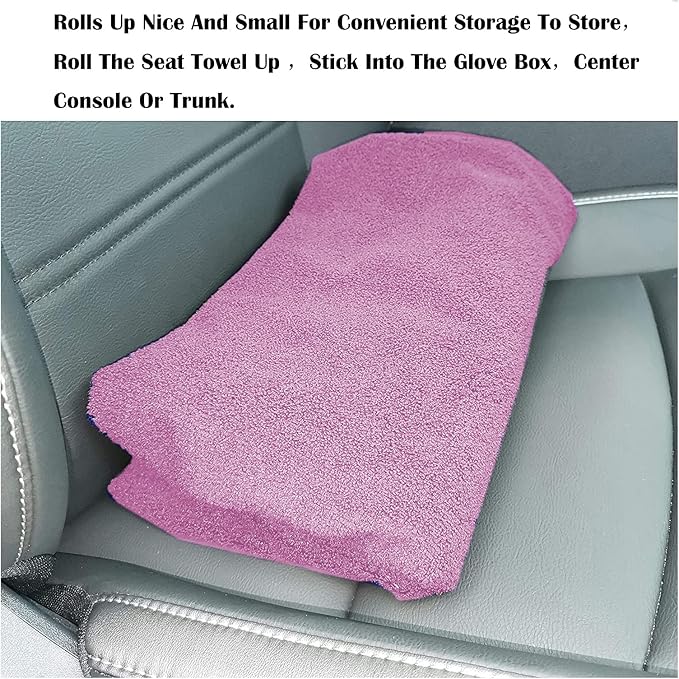 LoyaGour Car Seat Cover Protector Front Seats,for Gym Workout,Running,Swimming,Beach and Hiking,Waterproof Sweat Towel Bucket Seat Covers for Cars SUV Trucks (Pink, 2Pcs)