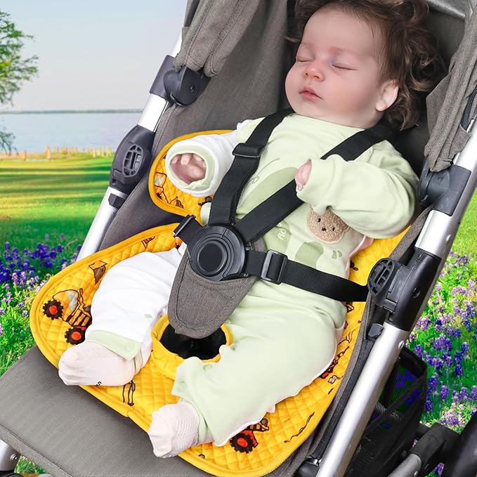 COOLBEBE Infant Car Seat Protector for Potty Training, Dry Waterproof Car Seat Liner Toilet Training for Baby Infant Toddler, Piddle Pads Cover Pad for Strollers & Carseat (Yellow)