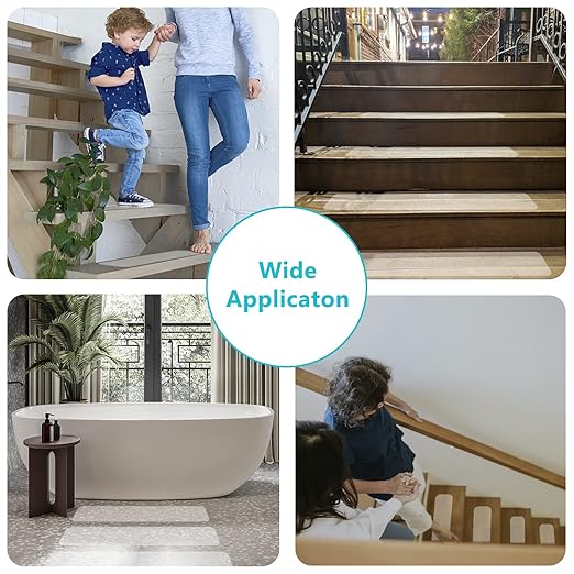 COSIMIXO 6" x 33Ft Clear Anti Slip Tape Waterprooft, Non-Slip Stair Treads Tape Traction, Boats, Stairs, Transparent, Soft, Comfortable for Bare feet