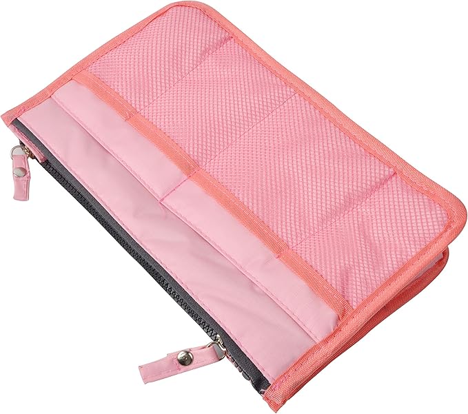 Vercord Updated Purse Handbag Organizer Insert Liner Bag in Bag 13 Pockets Pink Large