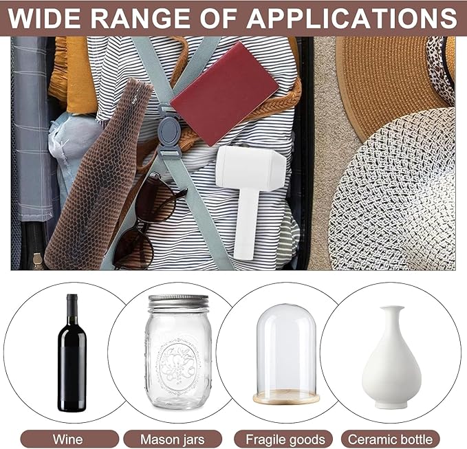 64 Set Wine Bags for Travel Honeycomb Paper, Reusable Wine Bottle Protector Sleeves, Unbreakable Wine Travel Bags for Airplane Travel Transport Car Proof Safety Impact Resist