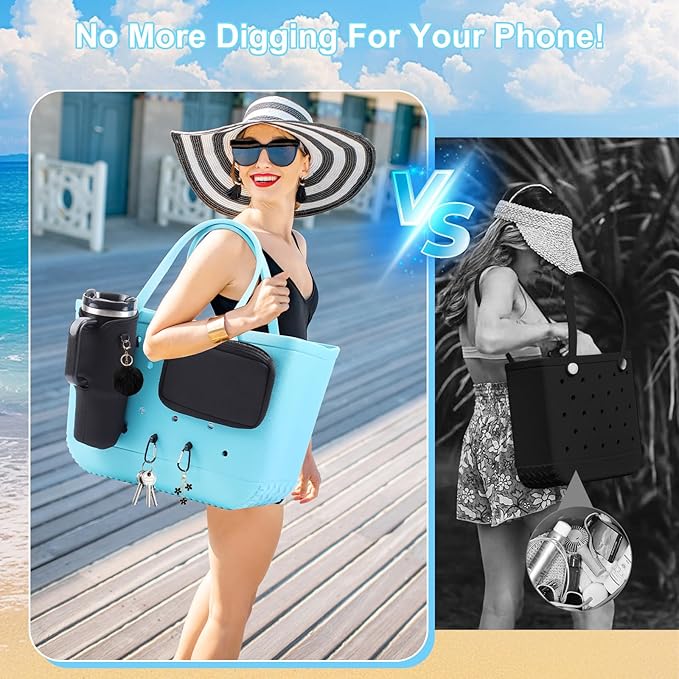4PCS Organizer Holder for Bogg Bag, Accessories for Bogg Bags, Phone & Cup Holder compatible with Bogg Bag Original, Bag is not included