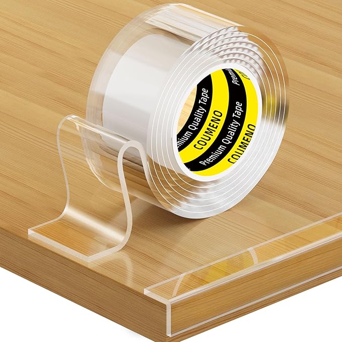 COUMENO Clear Edge Protector,Safe Corner Protector, Anti-Sharp Edge Protector, for Furniture, Drawers, Tables, Cabinets 1.2inX16.4FT