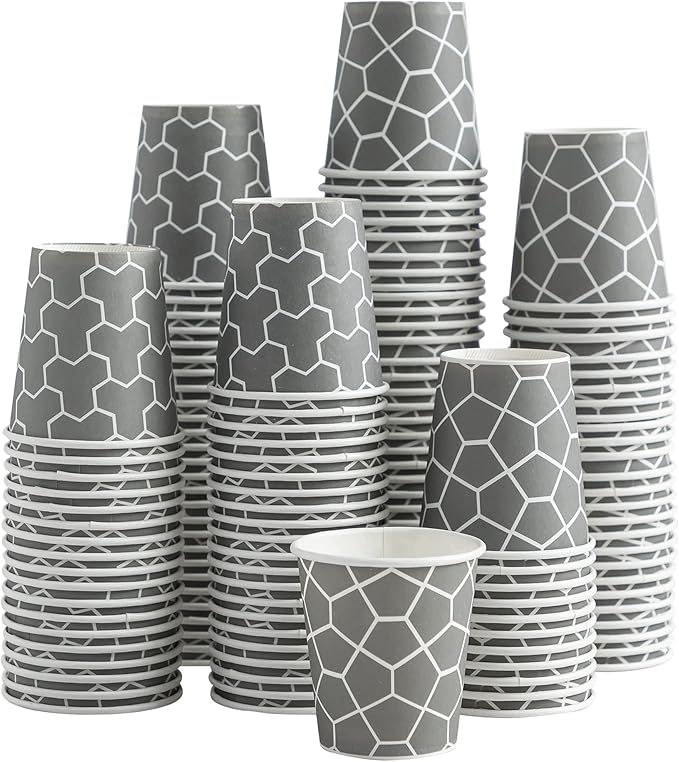 Huifany 600 Pack 3 oz Paper Cups, Small Bathroom Cups Disposable Mouthwash Cups, Mini Paper Cups for Bathroom, Party, Picnic, Travel and Event