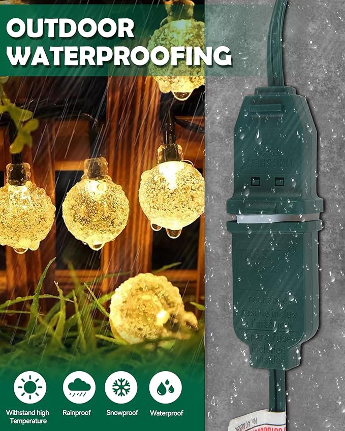 Outdoor Waterproof Outlet Covers and Weatherproof Gaskets 50 Piece Set White，Weatherproof Extension Cord Cover,Outdoor Waterproof Power Outlet Covers Are Available for 2 or 3 Hole Plug Covers