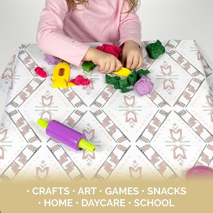 JumpOff Jo - Large Baby Splat Mat for Under High Chair, Booster Seat, Tabletop, Food Catcher - Protect Floor and Carpet from Spills & Crafts - Waterproof and Washable (Westbound)