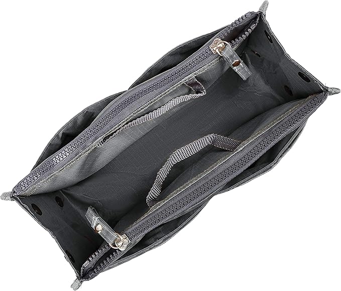 Vercord Updated Purse Handbag Organizer Insert Liner Bag in Bag 13 Pockets Grey Medium