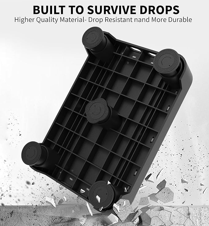 5-Level Adjustable Step Stool, 700 LBS Capacity Safety Bed Step for Seniors, Exercise Setp Platform, Portable Stair Assist for Elderly, Wide Step up for Kitchen, Car, Bedside & Shower, White