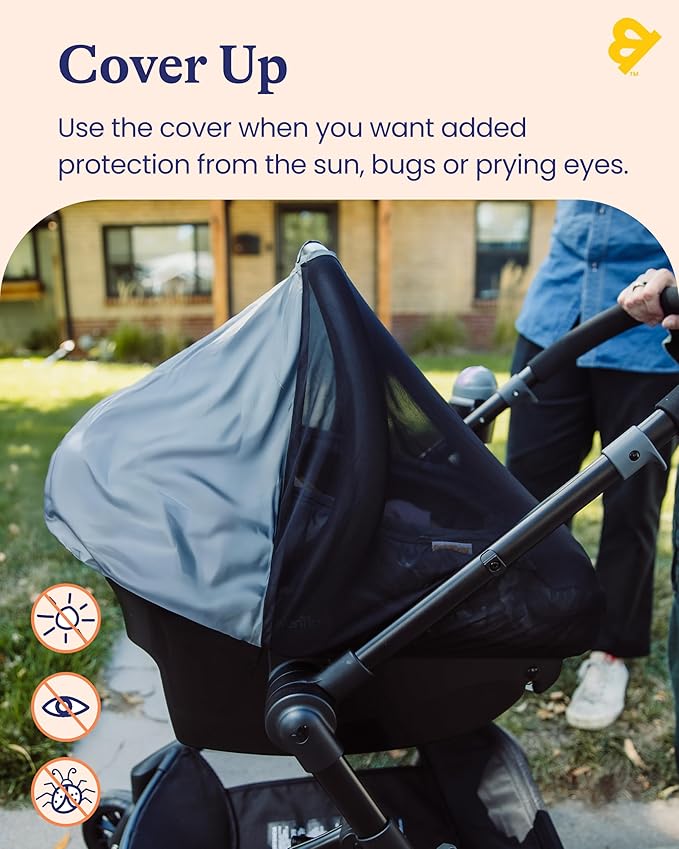 GoldBug Baby Car Seat Cover - All Season Protection - Universal Fit - Essentials for Newborns to Toddlers
