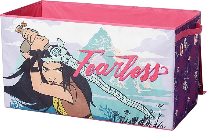 Idea Nuova Disney Raya and The Last Dragon Collapsible Childrens Toy Storage Trunk, Durable with Lid, 30"x 14.5"x 16"