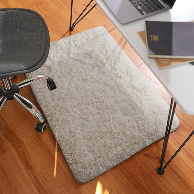 Ophanie Area Rugs for Bedroom Living Room,Color 2- Ivory,Size 2' x 3',Shape Rectangular