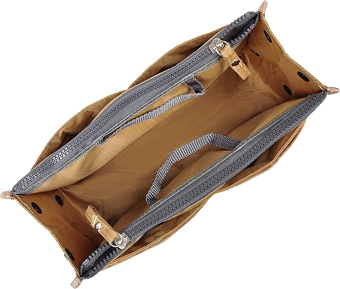 Vercord Updated Purse Handbag Organizer Insert Liner Bag in Bag 13 Pockets New Khaki Large