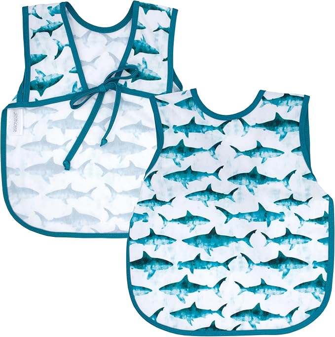 BapronBaby Animal Prints Bapron - No Neck Tie Safer Bib - Baby & Toddler - Soft Waterproof - PVC, BPA & Phthalate Free - 6m+