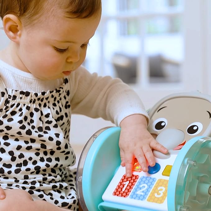 Baby Einstein Chase & Tap Earl Crawling Baby Toy, with Mirror and Music, Ages 6 Months and Up