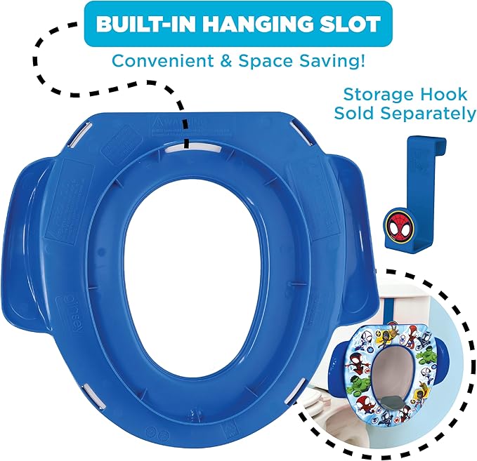 Spidey and His Amazing Friends "Team Up" Soft Potty Seat and Potty Training Seat - Soft Cushion, Baby Potty Training, Safe, Easy to Clean