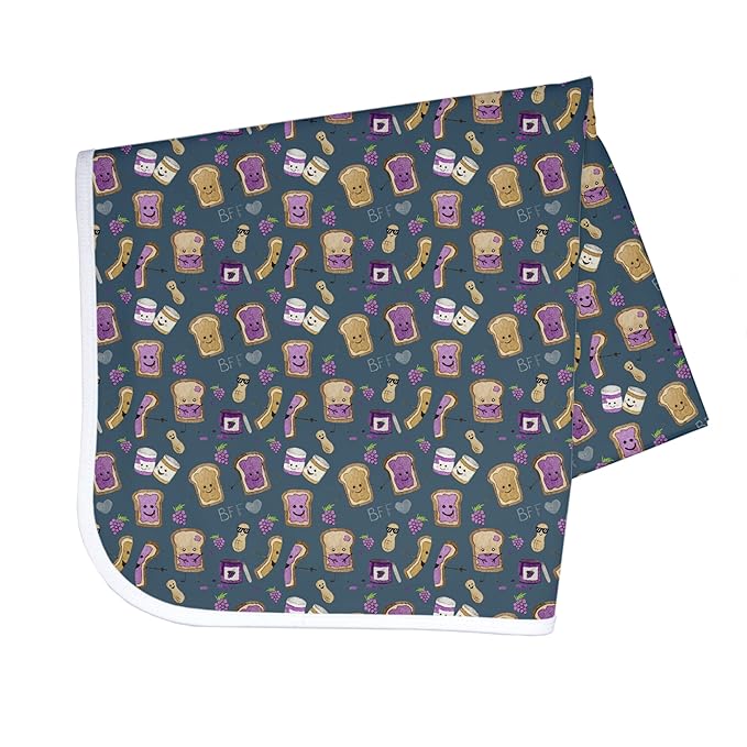 BapronBaby PBJ Pals Splash Mat - Waterproof Catch-All for Under High Chairs, Floors, Tables, Playtime or Arts & Crafts - Machine Washable - 45" x 45”