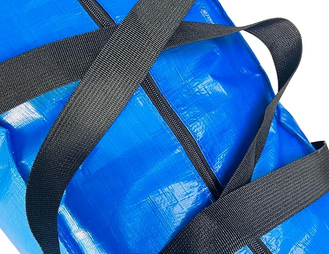 155 Gallon Extra Large Storage Bags, Jumbo Storage Bags, Foldable Big Turquoise Waterproof Storage Bag, 60x30x20inch - 1PACK