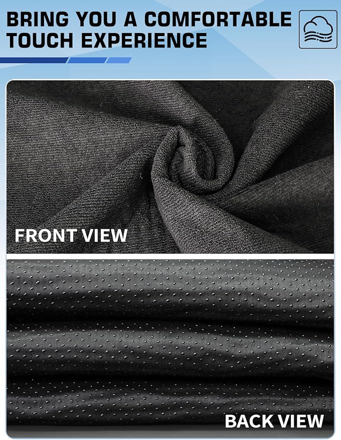 TESFEEL Washable Dog Pet Terry Cloth Accessories Car Seat Cover - Sweat Proof Waterproof Towel Protector for Gym/Beach/After Workout, Absorbent Seat Towel Drape, Reusable Auto Part for Cars/Trucks