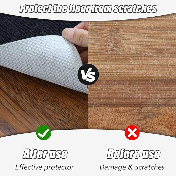Sycoodeal Office Chair Mat for Hardwood Floor,Office Computer Gaming Chair Mat for Tile Floor,Large Floor Protector Rug,Anti-Slip,Easy to Clean,Black(40"x48")