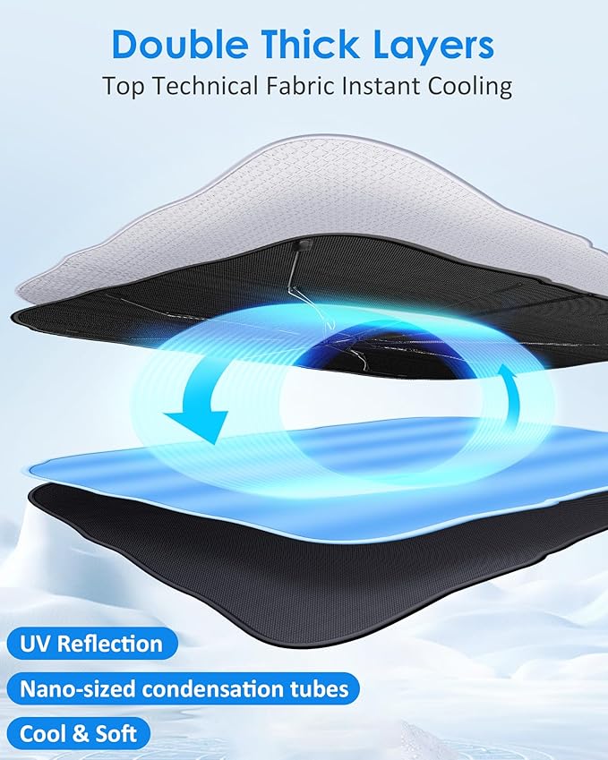 Car Windshield Sun Shade Umbrella, Car Sun Shade Windshield for Auto Trucks Sedan SUV Keeps Vehicle Cool Heat Insulation-Medium-04