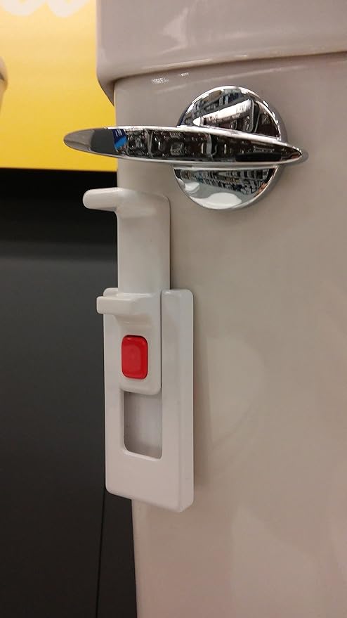 The Original Toilet Handle Lock (2-Pack) Most Trusted Toilet Handle Lock in The World. Stops Flushing. Simple Install