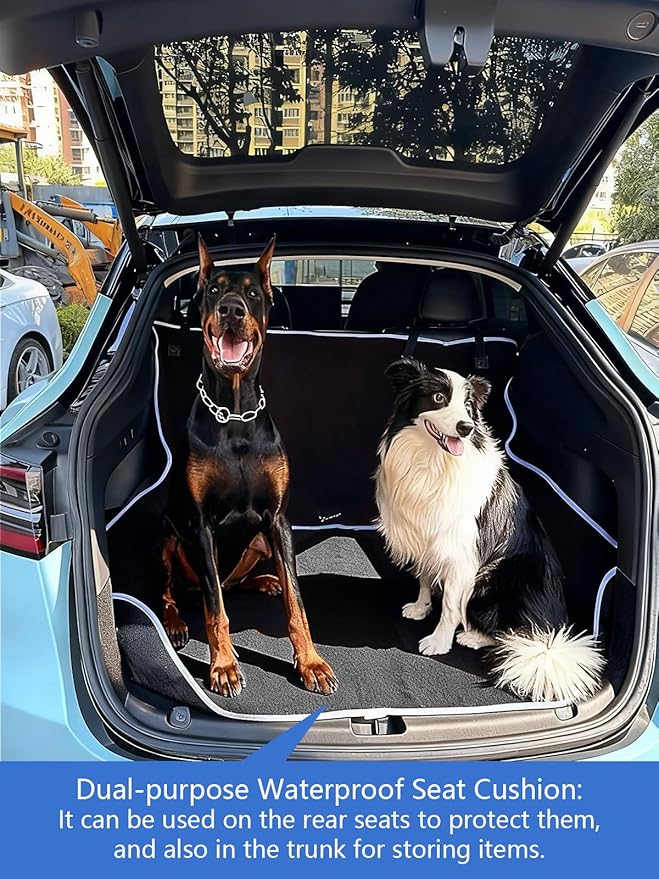 TESFEEL Washable Dog Pet Terry Cloth Accessories Car Seat Cover - Sweat Proof Waterproof Towel Protector for Gym/Beach/After Workout, Absorbent Seat Towel Drape, Reusable Auto Part for Cars/Trucks