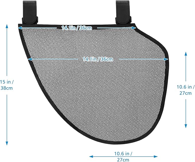 Accmor Universal Stroller Organizer, Side Sling Stroller Organizer, Mesh Cargo Net Stroller Storage Caddy, Stroller Bag Accessories Fits for Uppababy, Nuna, Baby Jogger, Britax, Doona Strollers