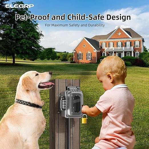 ELEGRP Outdoor GFCI Outlet with in Use Cover and Box Kit, 1 Gang, 20 Amp TRWR Self-Test GFI Receptacle, Extra Duty Metallic Electrical Outlet Box, Lockable in Use Cover, UL Listed, Black, 1 Pack