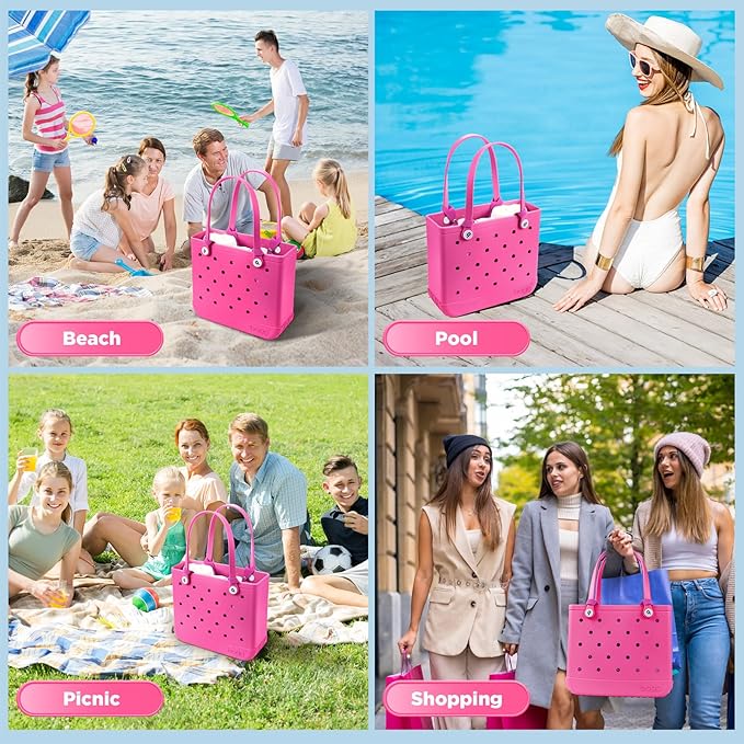 OUTXE Beach Bag Organizer Compatible with Baby Bogg Bag Accessories Inserts, Lightweight Mesh Insert Divider Pouch for Small Bogg Bags, Beach Tote Bags Insert for Organizing
