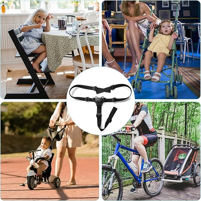 RUSUO Belt,Baby Safety Belt Adjustable 3 Point Harness Baby High Chair Straps Seat Belts for Child Kid Stroller High Chair
