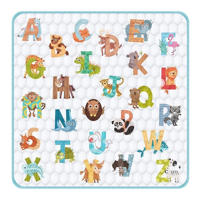 Baby Play Mat for Floor,Premium Foam Baby Play Mat 79" X 71",Thick One-Piece Crawling, Odorless Floor Mat,Non-Slip Cushioned Baby Playmat for Infants,Babies,Toddlers.Foldable and Washable Baby Plaype