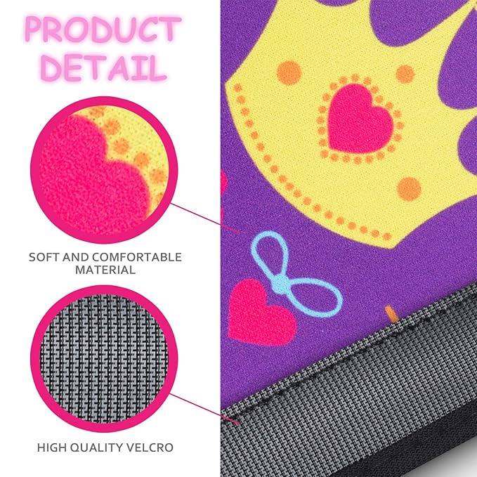 YR Seat Belt Cover for Kids, Soft Comfort Seat Belt Cushion for Children, Cute Cartoon Pattern Car Seat Belt Pads Cover for Girls and Boys, 1 Pack, Princess