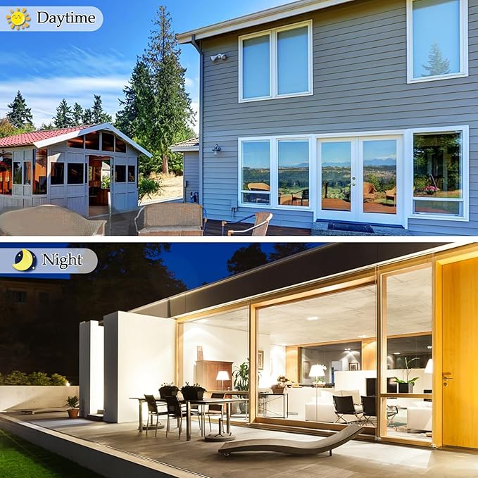 Niviy One Way Window Privacy Film with Installation Tools Window Tint for Home See Out Not in Effect Anti UV Heat Control Glass Door Film for Home Office (Black Silver 17.7" x 157.4")