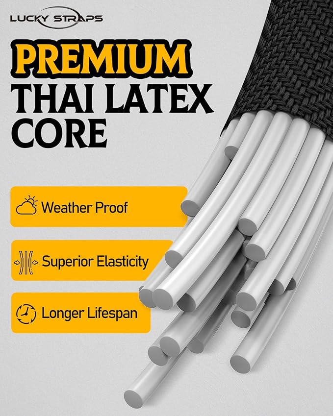 10" Short Small Carabiner Bungee Cord with 190 Lbs Max Break Strength, 6 Pcs Black Mini UV Resistant Bungee Straps with Upgraded Carabiner Hooks, Great for Cargo, Tent, Bike, Kayak Boat, Luggage, etc