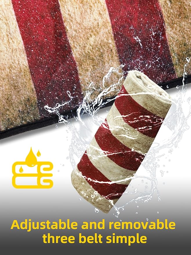 ZIMABLUE Towel Seat Cover - Waterproof Terry Cloth Front Seat Protector for Gym and Beach, Sweat-Absorbent, Non-Slip(American Flag,2 Pack)