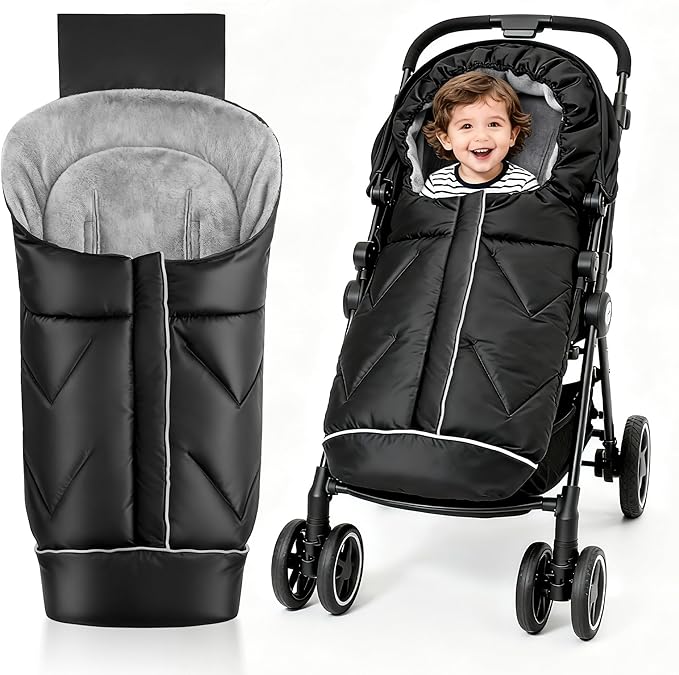 Universal Stroller Blanket & Stroller Footmuff,Water-Repellent Bunting Bag for Babies,Toddlers and Kids,Zipper Footmuff for Stroller,Stroller Winter Cover Warm Baby Sleeping Bag