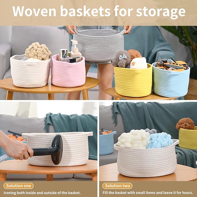 Woven Burr Basket with Handles – Perfect for Valentine's Day, Birthdays & Special Occasions, Black Decorative Storage Container for Gifts, Toys, or Essentials