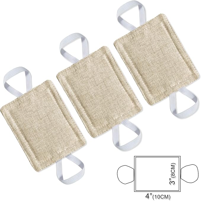 Door Silencer Padded Door Latch Cover, Baby Door Cushion Quiet Closer Door Lock Cover Universal Fit for No More Noise Light Sleeper Baby Nursery - 4" x 3", Taffy, Set of 3